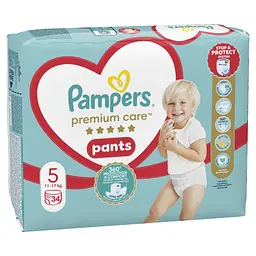 Підгузки Pampers Premium Care Pants Junior Розмір 5 (12-17 кг) 34 шт (8001090759870) - мініатюра 2