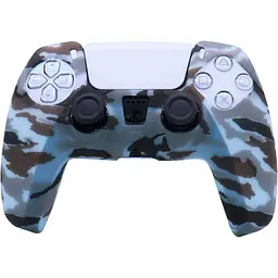 Чохол на геймпад Silicone Case для Sony DualSense Gray Camouflage [76432] - мініатюра 1