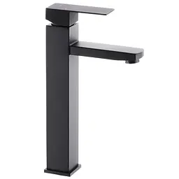 Змішувач для умивальника Mixxus KUB-001-High black MI2830 Чорний матовий