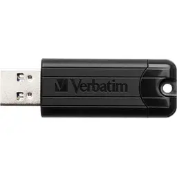 USB флеш накопичувач Verbatim 16GB PinStripe Black USB 3.2 (49316) - мініатюра 2