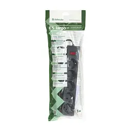 Мережевий фільтр живлення Defender ES largo 3m 5 роз. black (99498) - мініатюра 3