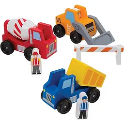 Дерев'яний ігровий набір Melissa&Doug Будівельні машинки (MD656)