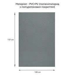 Самоклеюча екошкіра в рулоні Sticker Wall 1.37x1 mx0.5mm DEEP GREY (D) SW-00001154 - мініатюра 2