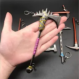 Брелок Fortnite Metal Hoe Pickaxe.266 - мініатюра 4