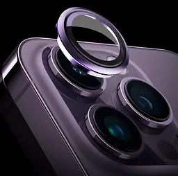 Захисне скло на камеру iLera для Apple iPhone 14 Pro/14 Pro Max Purple (iLFPPR02) [78653] - мініатюра 5
