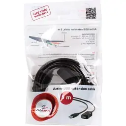 Дата кабель USB 2.0 AM/AF 5.0 m active Cablexpert (UAE-01-5M) - мініатюра 3