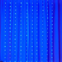 Гірлянда світлодіодна від мережі Штора Y-033B 19645 3х2 м 280 LED синя