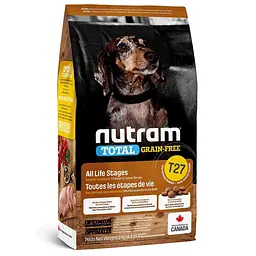 Сухий корм холістик Nutram Total GF Mini Turkey, Chiken&Duck 2 кг з куркою та качкою для дрібних порід