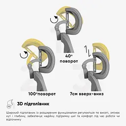 Крісло Mealux S201 Air Grey (HF-S201 F/G) - мініатюра 5