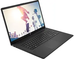 Ноутбук HP 17-cn1000ua 17.3' FHD IPS AG, Intel i5-1155G7, 16GB, 1TB+F512GB, UMA, DOS, чорний (826P7EA) - мініатюра 2
