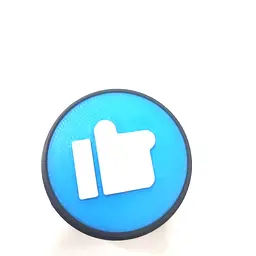 Антистрес-клікер «LIKE» Br., 4 см, 3D-друк