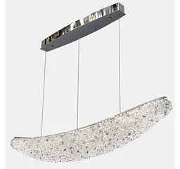 Лінійна хромована кришталева LED люстра Artlight 567-1100LCH довжиною 106 см з 3 режимами 75W - мініатюра 5