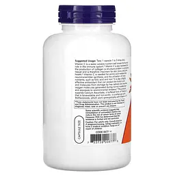 Вітаміни та мінерали NOW Vitamin C-500 Calcium Ascorbate, 250 капсул - мініатюра 3