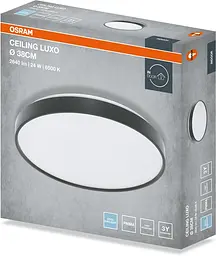 Osram Світильник накладний CEILING LUXO 24Вт 6500К чорний - мініатюра 5
