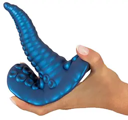 Вібратор Beasty Cocks Tentacl 14.8 см (синій) - мініатюра 9