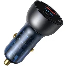 Автомобільний зарядний пристрій Baseus Particular PPS 1USB + Type-C 65W CCKX-C0G Dark Grey - мініатюра 2
