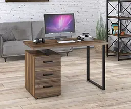 Письмовий стіл Loft Design L-27 Чорний (Горіх Модена)