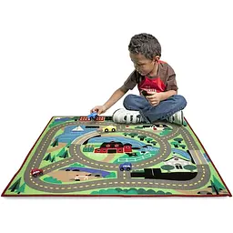 Килимок ігровий Melissa & Doug Міська дорога з машинками (MD19400) - мініатюра 6