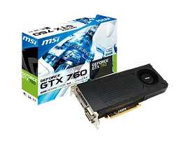 Відеокарта GeForce GTX 760 2GB MSI N760-2GD5/OC (N760-2GD5/OC) Б/В