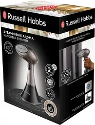 Russell Hobbs Відпарювач компактний Steam Genie Aroma, 1800Вт, 200мл, постійна пара - 32гр, керам. підошва, чорно-коричневий - мініатюра 10