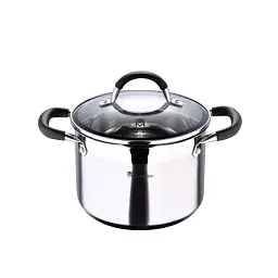 Каструля висока з кришкою MasterPro Foodies collection, 4 л (BGMP-1505-BK)