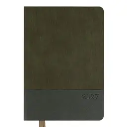 Діловий блокнот Leo Planner м'який А5 датований 2027 Velvet 252721 368 аркушів темно-зелений - мініатюра 2