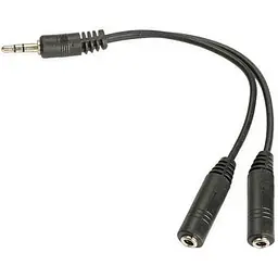 Адаптер перехідник Atcom 16850 Mini-Jack 3.5 тато 2 х Mini-Jack 3.5 мама 10 см