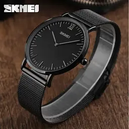 Жіночий ультратонкий годинник Skmei 1182 Cruize Чорний - мініатюра 4