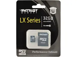 Карта пам'яті Patriot microSDHC class 10 + SD Adapter 32 GB (PSF32GMCSDHC10) - мініатюра 4