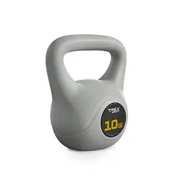 Гиря вінілова 10кг Trex Sport TX-010CKB сірий - мініатюра 2