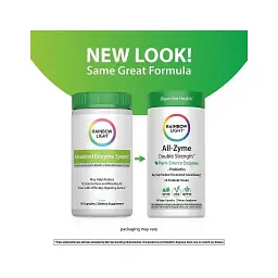 Вітамінно-мінеральний комплекс Rainbow Light Pyshchevarytelnye fermenty, All-Zyme, Plant Source Enzymes Probiotics, 90 ve (RLT35101) - мініатюра 3
