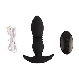 Анальна пробка з вібрацією Beast In Black Pinpoint Probe, 13х3.7 см - мініатюра 2