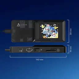 USB-Хаб Ajazz 8 в 1 (AKP01E-B) - мініатюра 14