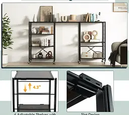 Стелаж Costway Scooby складаний в стилі Loft - мініатюра 8