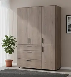 Шафа для одягу Doros Торн Кремона Канноло 3 ДСП/3Ш (полиці) 135х51.6х200 (44900478)