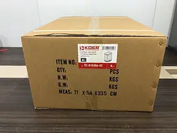 Відро для сміття з плавним закриттям прямокутне Koer TC-010306-02 6 л нержавіюча сталь KR5600, Нержавіюча сталь - мініатюра 6