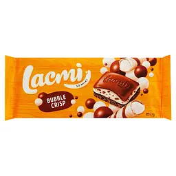 Уцінка. Шоколад молочний пористий Roshen Lacmi Fun&Crispy з молочною начинкою та рисовими кульками 85 г