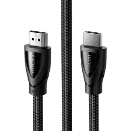 Кабель мультимедійний HDMI M to HDMI M 2.0m braided HD140 black Ugreen (80403) - мініатюра 2