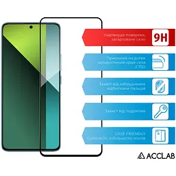 Скло захисне ACCLAB Full Glue Xiaomi Redmi Note 13 Pro 5G Black (1283126583803) - мініатюра 3