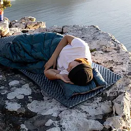 Килимок складаний IXPE Naturehike CNK2300DZ017, алюмінієва плівка, 200x65х2 см, темно-блакитний - мініатюра 3