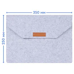 Чохол до ноутбука AirOn 13,3" Premium Grey (4822356710620) - мініатюра 4