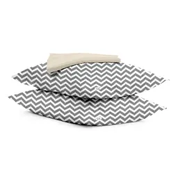Набір наволочки і простирадло BEIGE ZIGZAG GREY COSAS (4822052060483)
