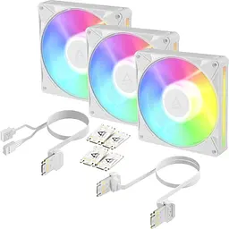 Комплект корпусних вентиляторів Arctic BioniX P14 A-RGB 3-Pack White (ACFAN00342A) [176026] - мініатюра 2