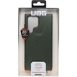 Оригінальний протиударний чохол UAG Civilian Samsung Galaxy S22 Ultra (6.8") Olive 21344D117272 - мініатюра 5