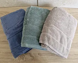 Набір турецьких махрових рушників Cestepe MicroCotton Premium 3 штуки 70x140 Nevara 2 щільність 600 г/м2 - мініатюра 4