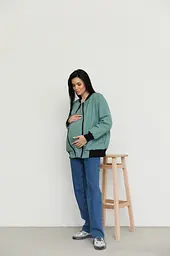 Бомбер для вагітних демісезонний Knoxville розмір L-XL Lullababe Оливковий - мініатюра 3