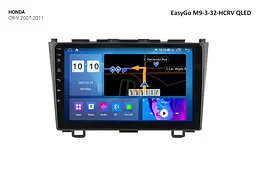 Штатна автомагнітола EasyGo M9-3-32-HCRV QLED Honda CR-V 2007-2011