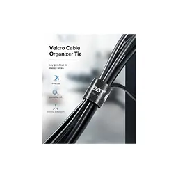 Набір для кріплення Ugreen стрічка-липучка LP124 20 мм Cable Tie Band 2 м чорний (40354) - мініатюра 6