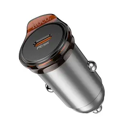 АЗП HOCO NZ16 Rigorous single port PD30W Metal Grey - мініатюра 6