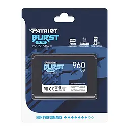 SSD накопичувач 960GB Patriot Burst Elite 2.5 SATAIII TLC (PBE960GS25SSDR) - мініатюра 3